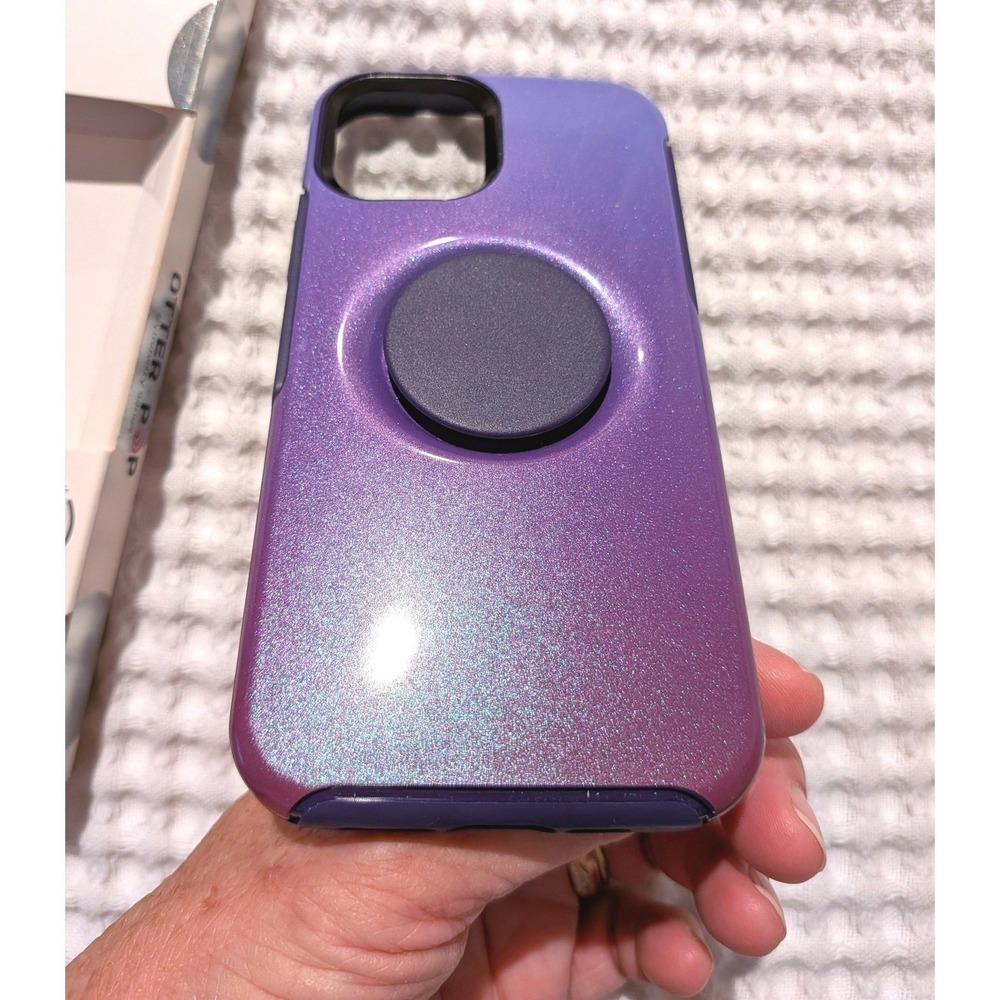 iPhone 12 / 12 Pro OtterBox + Pop Purple Pink Gradient Iridescent Case